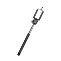 Simple Black Plastic Phone Selfie Stick - Image 2