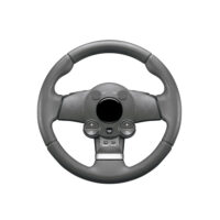 Simple Black Leather Steering Wheel - Image 4